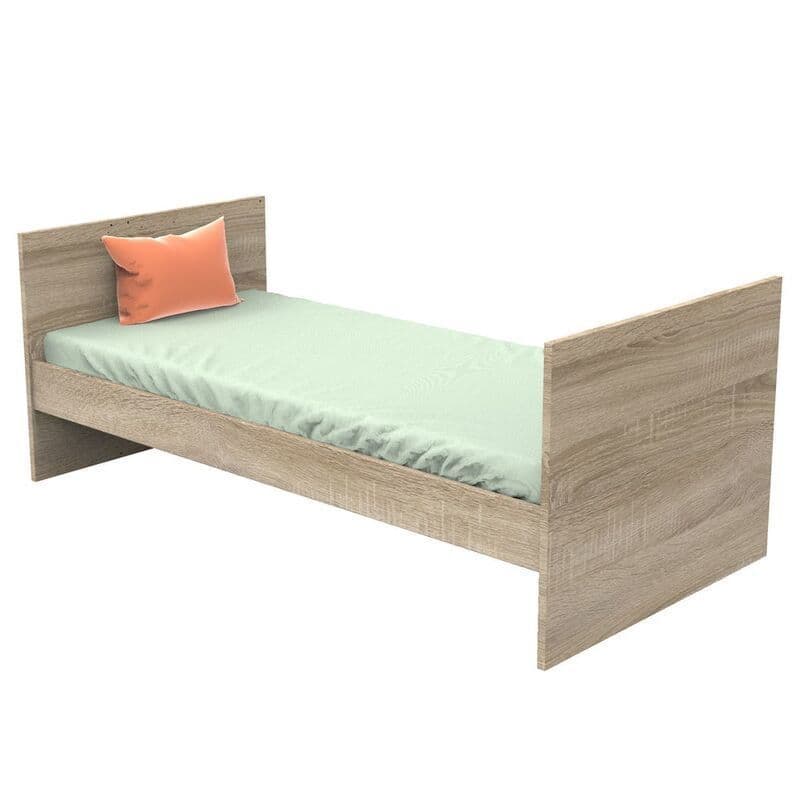 Lit 140x70 Evolutif en 200 Blanc Nova Blanc Linevolutif en 90x200 et 140x200 Nov, sauthon — vue 1 sur 5