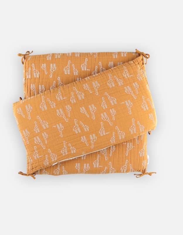M&m21 Tour de Lit Respirant Ocre, mix_match jaune 61x35x9 permanent — vue 4 sur 4