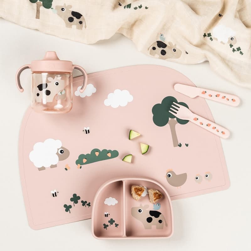Tasse a Bec a 2 Anses, rose tiny farm done by deer — vue 4 sur 6