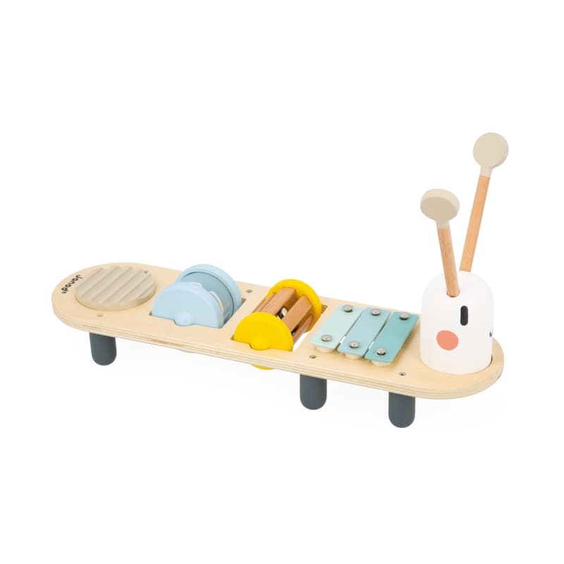 Swc - Stand d'Eveil Sonore Chenille, jouets d'eveil janod multicolore 36,5 x 11,5 x 19,5 collection 2024 — vue 1 sur 5