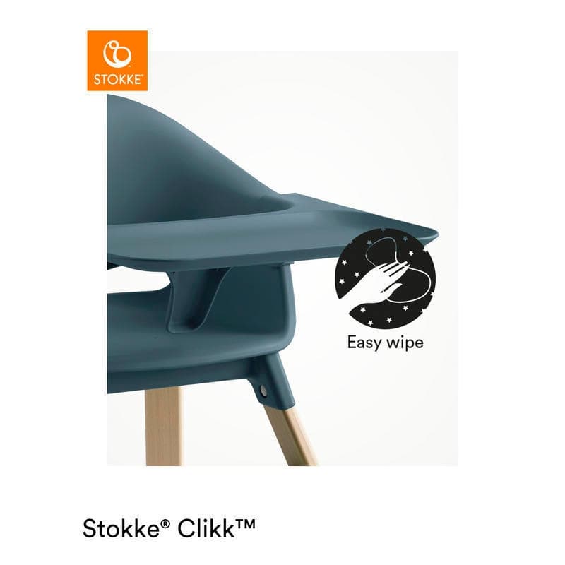 Chaise Haute Clikk, fjord blue stokke 2023 — vue 5 sur 5