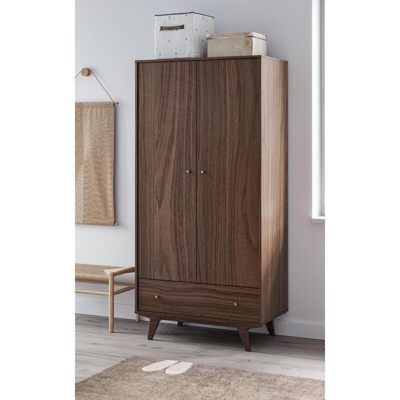 Armoire Mid Noix, mid 90x50x185 — vue 1 sur 4