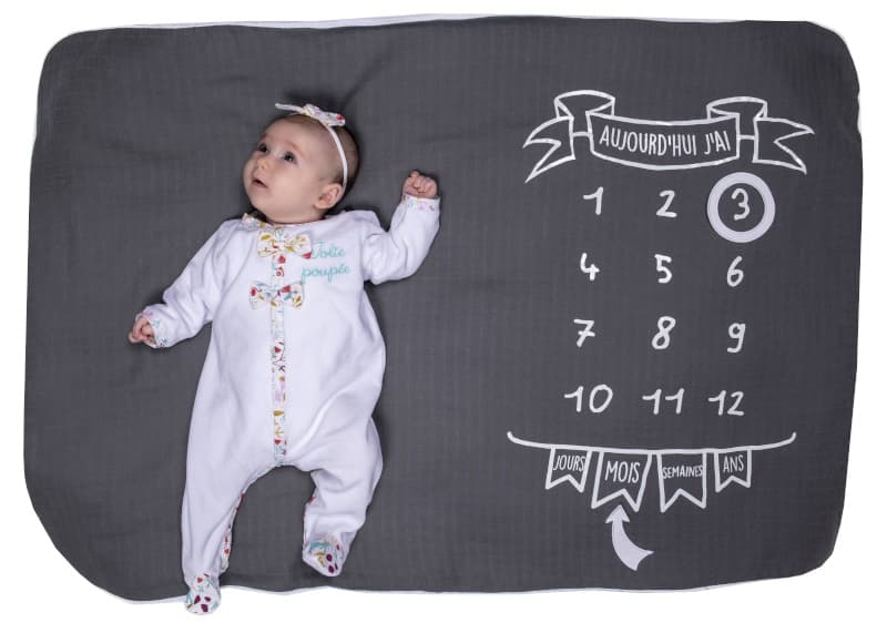 Couverture Decor pour Photos + 2 Accessoires, gris anthracite/blanc per — vue 2 sur 2