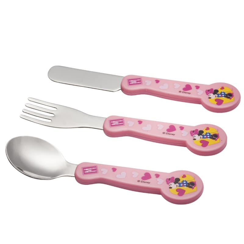Lot de 3 Couverts, minnie pink girl disney