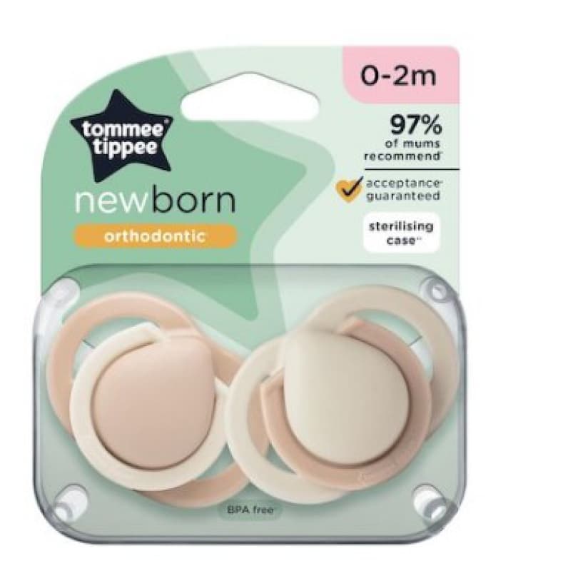 Sucettes Nouveau-nes 0-2 M X 2 Col. Mat, tommee tippee — vue 3 sur 3
