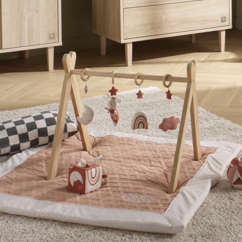 Tapis d'Eveil, 100x100cm petit coeur sauthon 25/02 — vue 2 sur 3