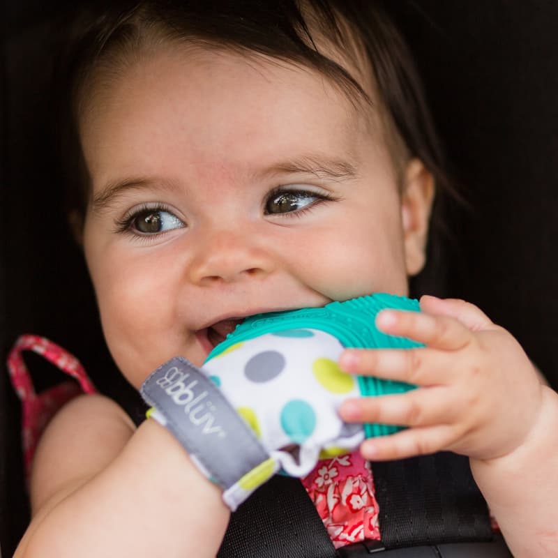 Gluv Mitaine de Dentition pour Bebe Aqua, bblüv aqua — vue 2 sur 5
