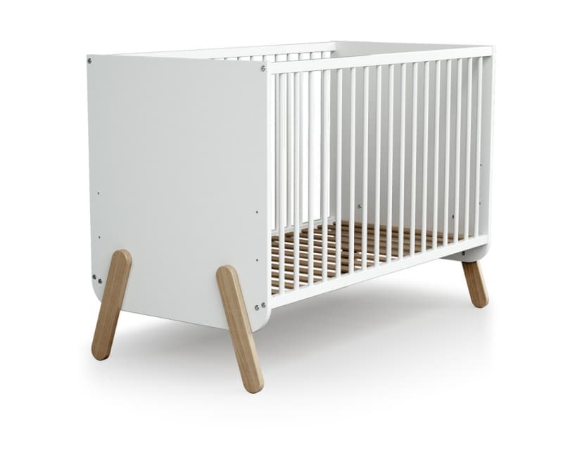 Lit Bebe 60x120, pirate at4 blanc et hêtre taille unique ah 24 — vue 2 sur 4