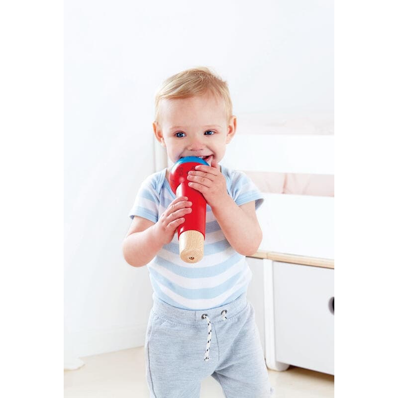 Micro a Resonnance, eveil musical hape bois et multi 8 * 8 * 22,3 cm e-2023 — vue 1 sur 4