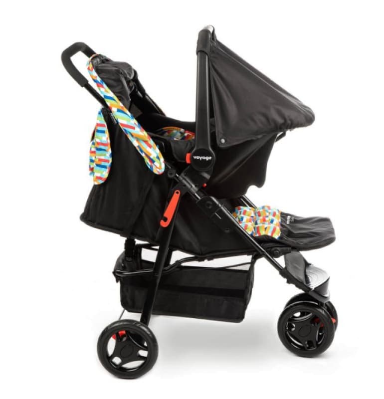 Poussette + Cosy Delta Ts, 3 roue / noir — vue 2 sur 2