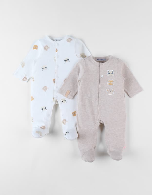 Graphic Set Dors Bien Jersey 2x, graphic noukies beige 3m été 2024 — vue 1 sur 3