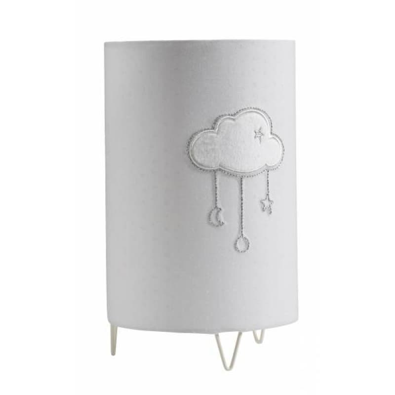 Luminaire Celeste, celeste sauthon babydeco blanc/gris d 15cm x h 25,