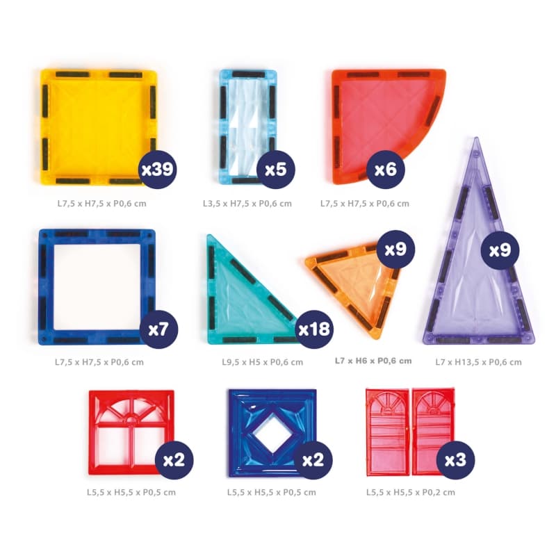 Set Magnetic Xxl, multicolore ludi 25/07 — vue 5 sur 6