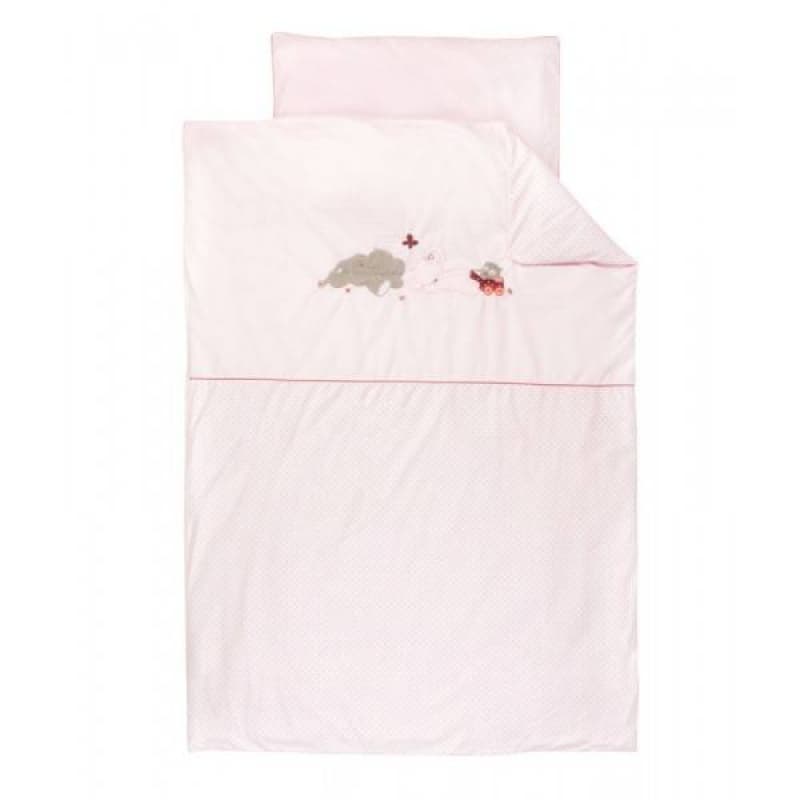 Housse de Couette avec Taie, adel&valentine nattou rose h-19