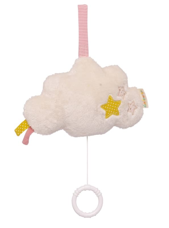 Nuage Musique, lilou & perlin textile creme et rose pale h-18