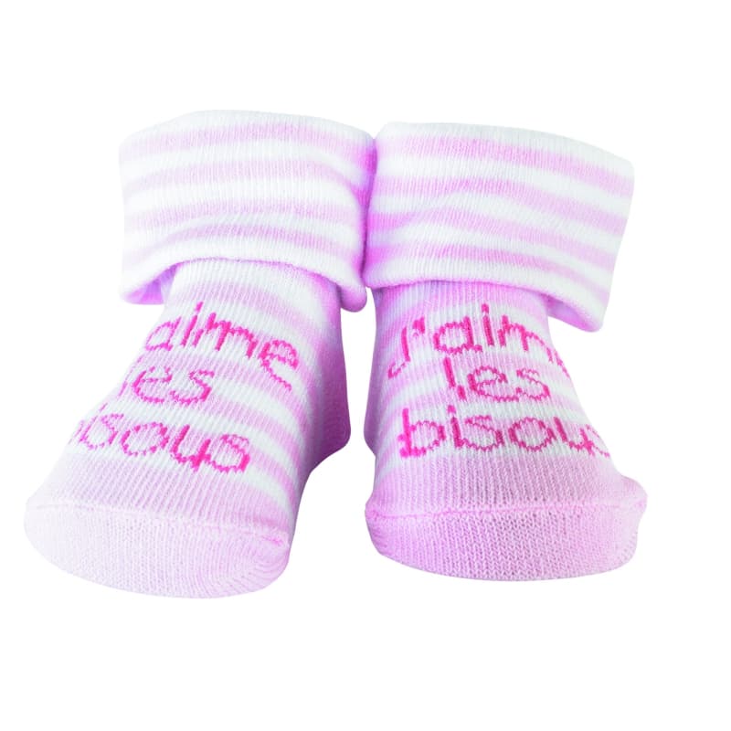 Chaussettes Bebe Naissance Roses, trois kilos sept 0/6m 2016