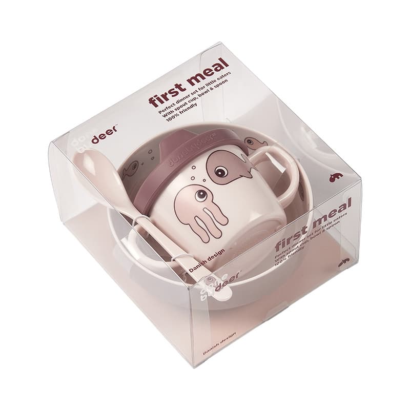 Coffret Premier Repas Sea Friends, sea friends rose — vue 2 sur 2