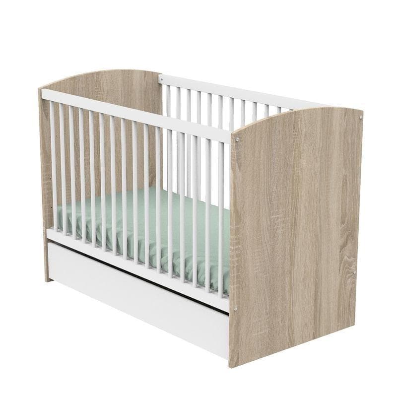Tiroir Lit 120x60 Blanc Access Bois Blanc, access blanc bois meuble — vue 2 sur 2