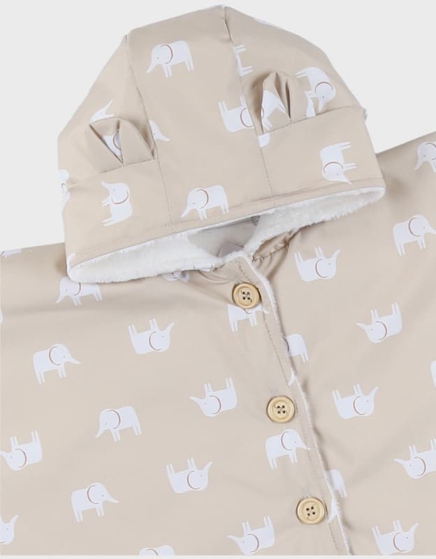 Poncho Deperlant, creme 18m mix_match noukie's — vue 3 sur 3