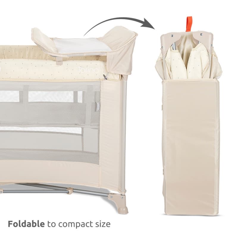 Lit Parapluie Torino 2hauteurs + Accessoires, beige lorelli 2026 — vue 5 sur 6