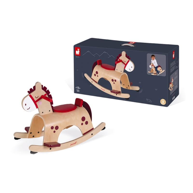 Poney a Bascule, jouets d'eveil janod 2022 — vue 2 sur 3