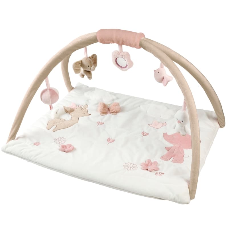 Tapis d'Eveil avec Arches, blanc/sable/rose fanfan nattou 25/07 — vue 7 sur 7
