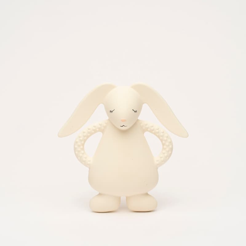 Lapin Dentition Caoutchouc Naturel, creme moonie — vue 2 sur 2