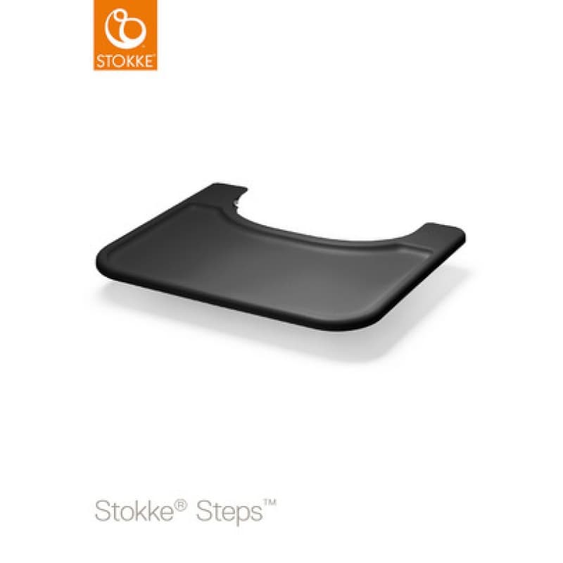 Steps Babyset Tray Black, stokke black