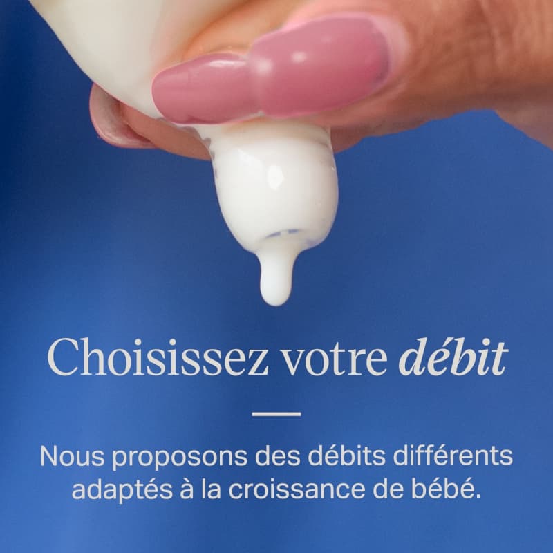 Tetines Ns Debit Extra-lent X2, clear 0m tommee tippee 25/11 — vue 6 sur 7