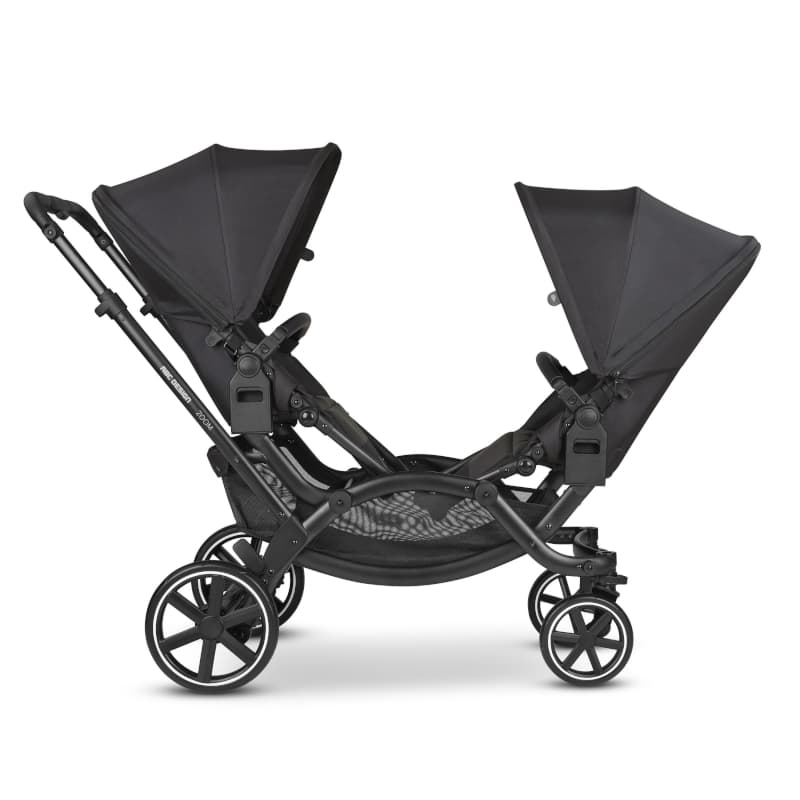 Poussette Jumeaux Zoom 2024, noir ink — vue 8 sur 36