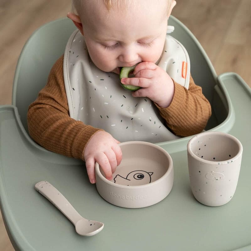 Coffret Premier Repas en Sili Birdee, sable done by deer autumn 2022 — vue 4 sur 5