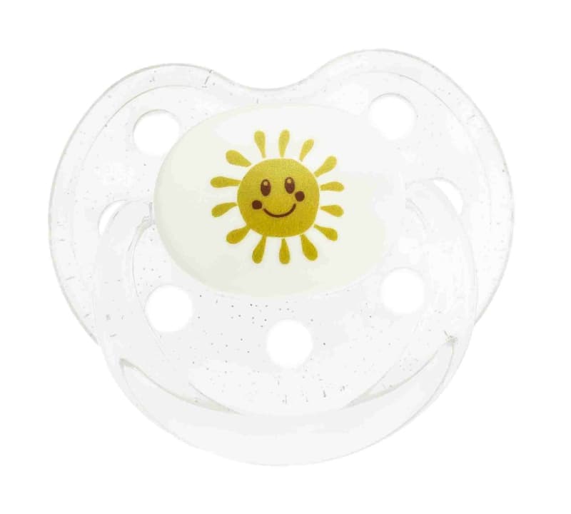 Sucette 6 Mois + Soleil, le biberon français transparent 4x8,5x15 per — vue 1 sur 3