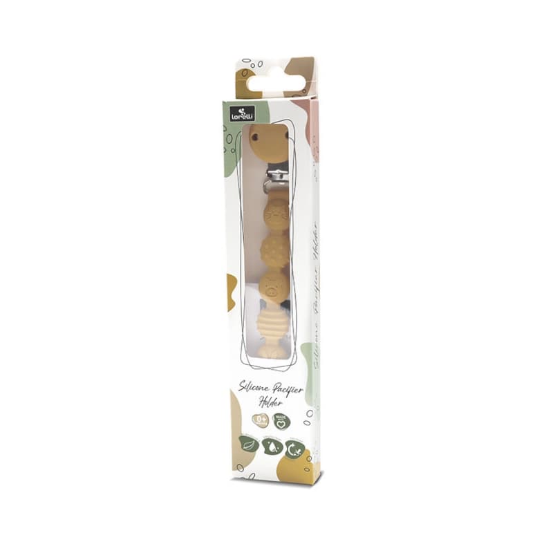 Attache Sucette Silicone, jaune lorelli 25/03 — vue 3 sur 3
