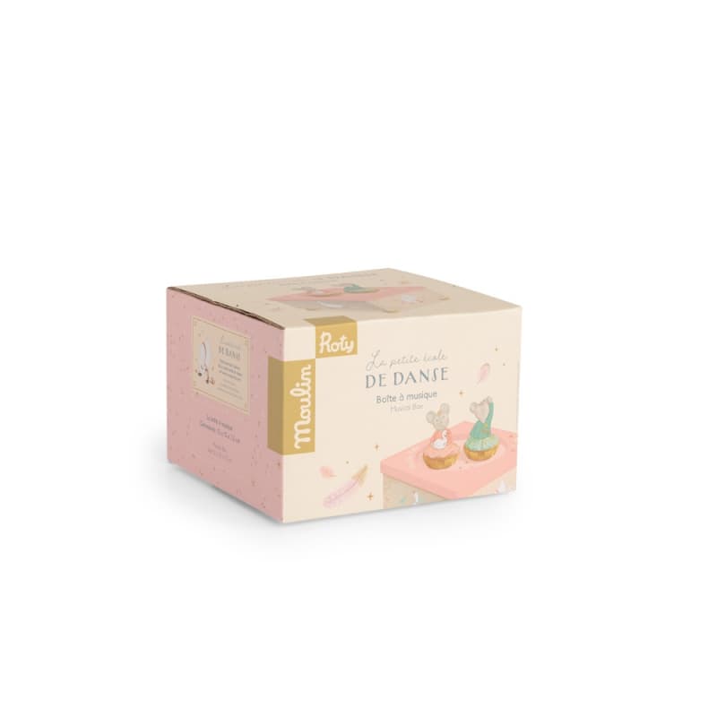 Boite a Musique la Petite Ecole de Danse, la petite école de danse moulin roty rose 12x12x0 p-e-a-h 2024 — vue 5 sur 5