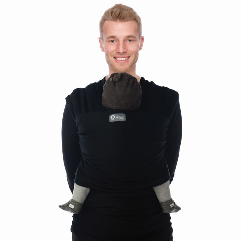 Echarpe de Portage Extensible Tricot-slen Organic, écharpe de portage babylonia baby carriers black tu p-e-a-h — vue 2 sur 2