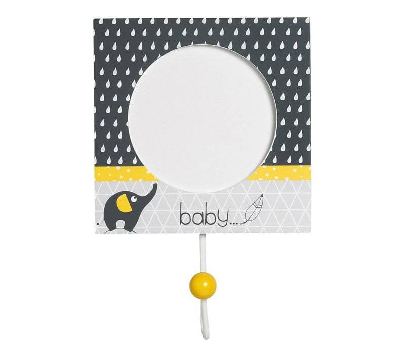 Set de 3 Pateres Babyfan, babyfan sauthon baby deco blanc/gris 12x12 cm (pho — vue 2 sur 3