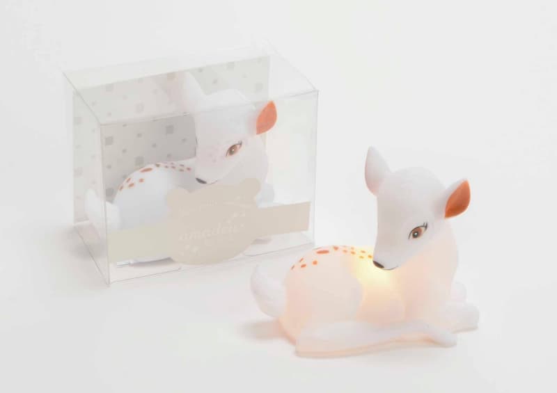 Veilleuse Biche, 4d0-francois dans les bois amadeus les petits l11xh8.8xp6.9 2021h — vue 2 sur 2