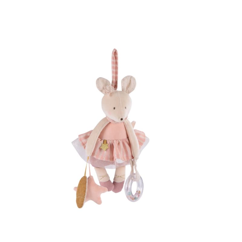 Souris d'Activites a Suspendre la Petite Ecole de Danse, la petite école de danse moulin roty rose/crème 0x0x34 p-e-a-h 2024 — vue 1 sur 5