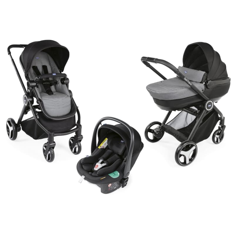 Poussette Trio Best Friend I-size Stone, stone per stone per — vue 1 sur 4