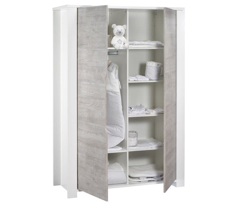 Armoire 2 Portes avec Montants Loft Bois, loft meuble — vue 1 sur 4