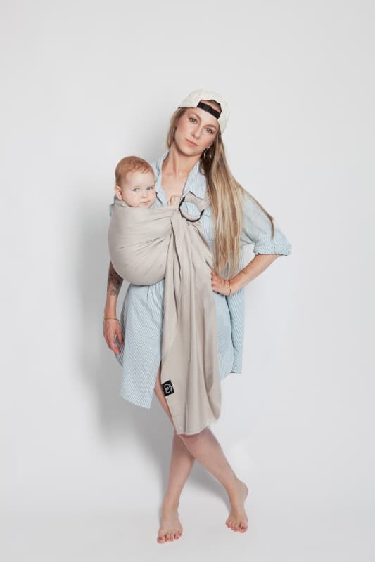 Sling Echarpe Tissee sans Noeud, or blanc 0 à 36 mois love radius — vue 2 sur 4
