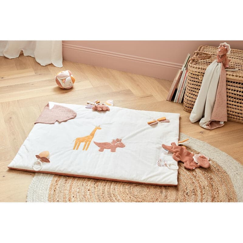 Pop Tapis de Jeu et Parc 75x95cm Veloudoux, popsie noukies blanc permanent