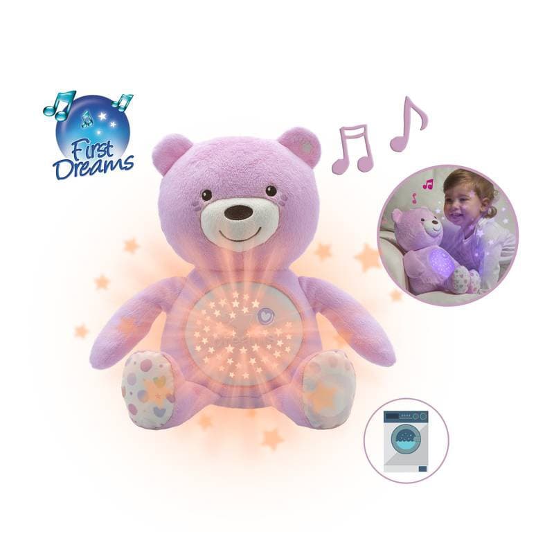 Ourson Projecteur Baby Bear Rose, first dreams