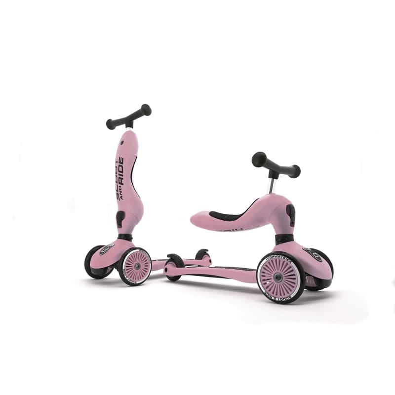Sr-trottinette 2-1 Highwaykick 1 - Rose, scoot & ride — vue 3 sur 4