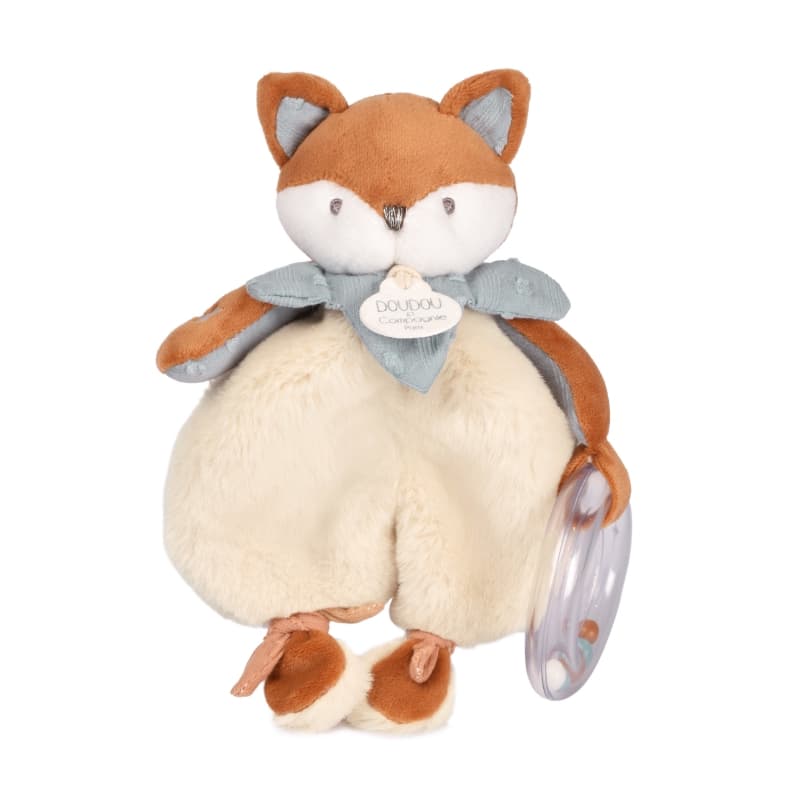 Timo Doudou avec Hochet, orange 18cm doudou et compagnie