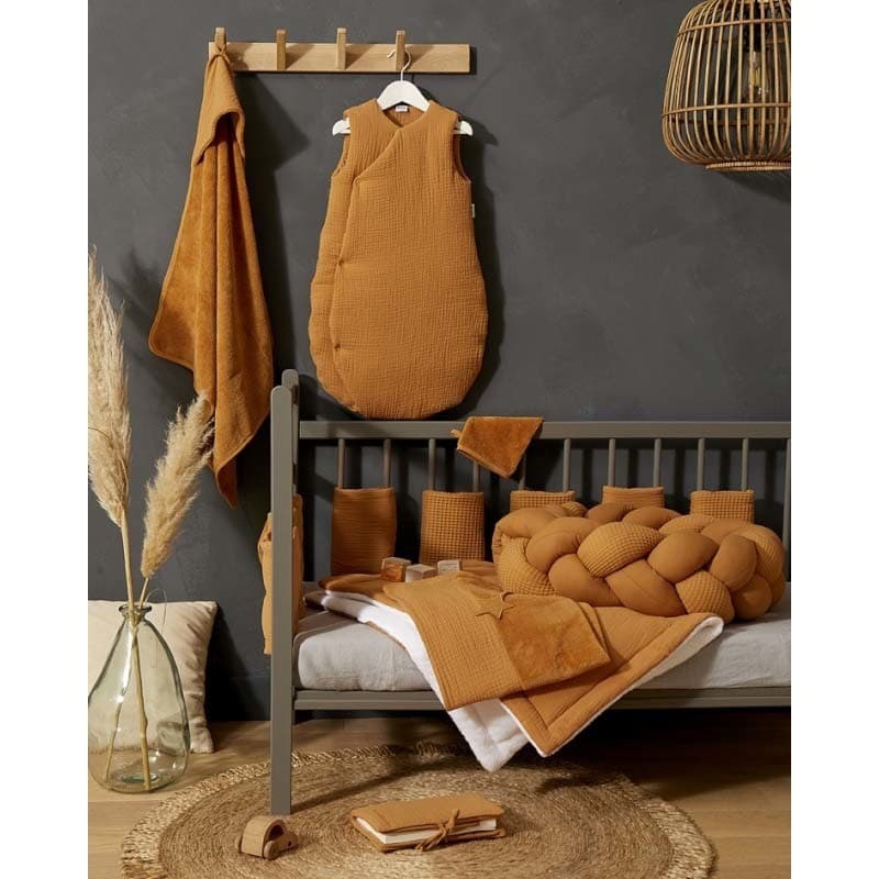 Cape de Bain + Gant Bambou - Mix&match, mix&match noisette 0-24 mois per