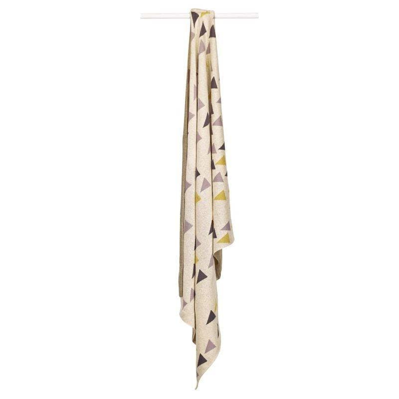 Couverture Maille 80x100cm Babyfan, babyfan sauthon baby deco ecru - jaune - gris clai — vue 1 sur 2