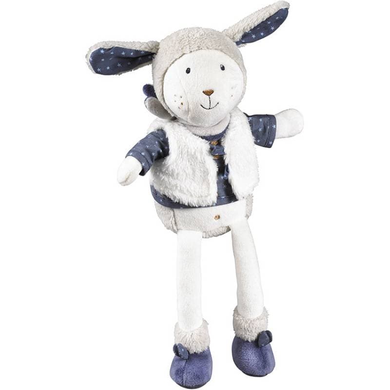 Doudou Moyen Modele Merlin, merlin sauthon baby deco bleu/blanc l 30 x h 25 cm — vue 3 sur 3