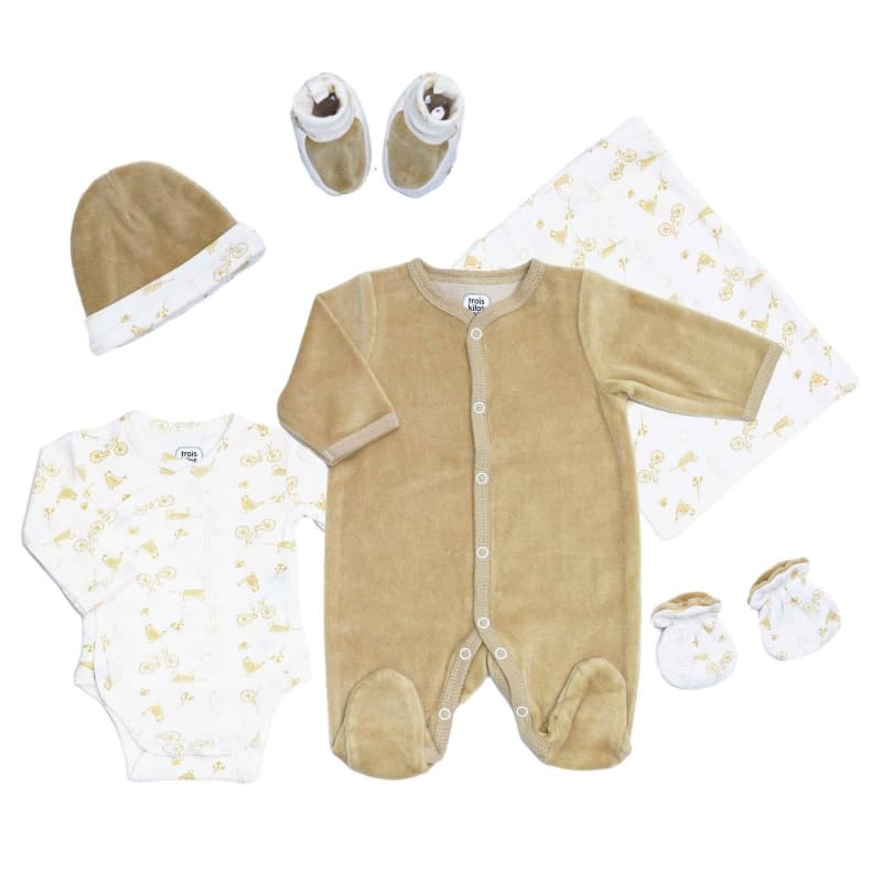 Kit Naissance 6 Pcs, caramel 0m trois kilos sept 26/01 — vue 1 sur 5