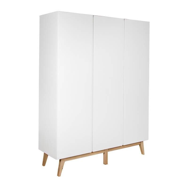 Armoire 3 Portes Trendy Blanc, trendy quax blanc 152x52x198h — vue 3 sur 5